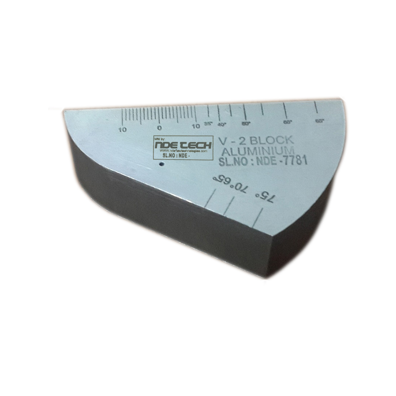 V2 A4 Calibration Block 25MM Alloy SteelUltrasonic Calibration Block No 2